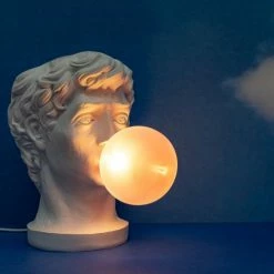 Seletti Lampes à Poser Lampe à Poser Statue Bulle De Chewing-gum Verre Soufflé -Éclairage Soldes 2024 lampe a poser statue bulle de chewing gum verre souffle 3