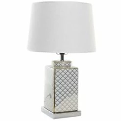 Wadiga Lampes à Poser Lampe à Poser Style Oriental En Porcelaine Bleue Et Blanche - 35x35x57 -Éclairage Soldes 2024 lampe a poser style oriental en porcelaine blanche et doree 35x35x57
