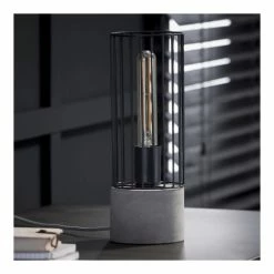 Lampea Lampes à Poser Lampe à Poser Vintage En Métal Béton 34 Cm -Éclairage Soldes 2024 lampe a poser vintage en metal beton 34 cm 2