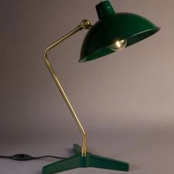 Dutchbone Lampes à Poser Lampe à Poser Vintage En Métal Vert -Éclairage Soldes 2024 lampe a poser vintage en metal vert 3
