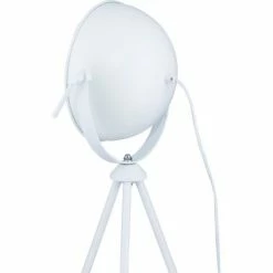 ATHM DESIGN Lampes à Poser Lampe Abat Jour Blanc Et Pieds Métal -Éclairage Soldes 2024 lampe abat jour blanc et pieds metal 2
