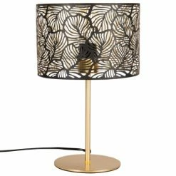Maisons Du Monde Lampes à Poser Lampe Ajourée En Métal Doré Et Noir