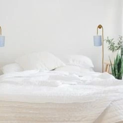 Belamp Lampes à Poser Lampe Baladeuse Double Gaze Blanc Cordon Jute -Éclairage Soldes 2024 lampe baladeuse double gaze blanc cordon jute 2