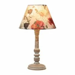 Decoratie Lampes à Poser Lampe Bois Abat-jour Charme -Éclairage Soldes 2024 lampe bois abat jour charme 3