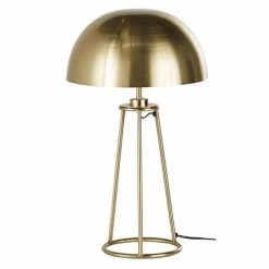 Maisons Du Monde Lampes à Poser Lampe Champignon En Métal Doré H54