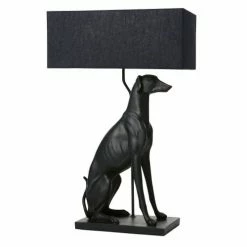 Maisons Du Monde Lampes à Poser Lampe Chien Et Abat-jour Noirs -Éclairage Soldes 2024 lampe chien et abat jour noirs 1000 10 21 200593 2