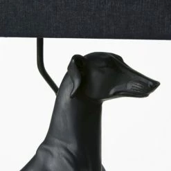 Maisons Du Monde Lampes à Poser Lampe Chien Et Abat-jour Noirs -Éclairage Soldes 2024 lampe chien et abat jour noirs 1000 10 21 200593 3