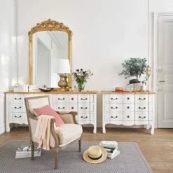 Maisons Du Monde Lampes à Poser Lampe Classique Sculptée Doré Vieilli Et Coton Blanc -Éclairage Soldes 2024 lampe classique sculptee dore vieilli et coton blanc 1000 3 16 165328 18