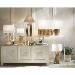 Maisons Du Monde Lampes à Poser Lampe Corail Et Abat-jour Blancs -Éclairage Soldes 2024 lampe corail et abat jour blancs 1000 14 38 178429 4