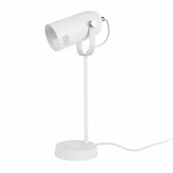 Present Time Lampes à Poser Lampe De Bureau Blanche H42cm -Éclairage Soldes 2024 lampe de bureau blanche h42cm 2