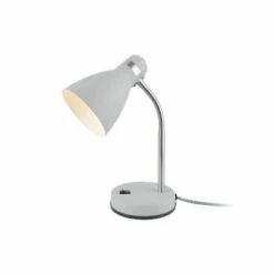 Leitmotiv Lampes à Poser Lampe De Bureau En Métal New Study Jaune Moutarde -Éclairage Soldes 2024 lampe de bureau en metal new study blanc