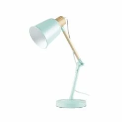 Maisons Du Monde Lampes De Chevet Enfant Lampe De Bureau En Métal Vert Et Hévéa -Éclairage Soldes 2024 lampe de bureau en metal vert et hevea 1000 8 23 181653 2