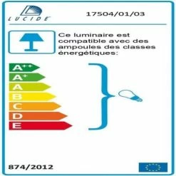 Lucide Lampes à Poser Lampe De Bureau Métal Et Verre Vert Bronze H30cm -Éclairage Soldes 2024 lampe de bureau metal et verre vert bronze h30cm 2