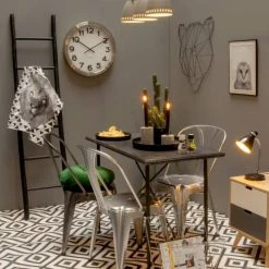 Present Time Lampes à Poser Lampe De Bureau Study En Métal Bleu H34cm -Éclairage Soldes 2024 lampe de bureau study en metal bleu h34cm 4