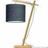 Good & Mojo Lampes à Poser Lampe De Table Bambou/lin H46cm -Éclairage Soldes 2024 lampe de table bambou lin h46cm 6