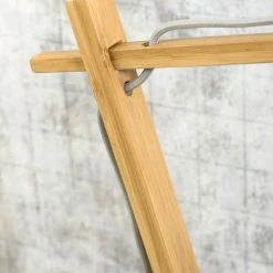 Good & Mojo Lampes à Poser Lampe De Table Bambou/lin Vert H46cm -Éclairage Soldes 2024 lampe de table bambou lin vert h46cm 3