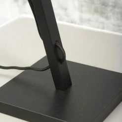 Good & Mojo Lampes à Poser Lampe De Table Bambou Noir/lin H46cm -Éclairage Soldes 2024 lampe de table bambou noir lin h46cm 34