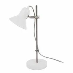Present Time Lampes à Poser Lampe De Table Blanche H43cm -Éclairage Soldes 2024 lampe de table blanche h43cm 2