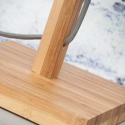 Good & Mojo Lampes à Poser Lampe De Table En Bambou Abat-jour En Lin Lin Clair, H. 59cm -Éclairage Soldes 2024 lampe de table en bambou abat jour en lin lin clair h 59cm 2