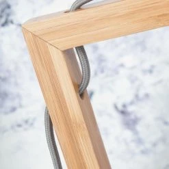 Good & Mojo Lampes à Poser Lampe De Table En Bambou Abat-jour En Lin Lin Foncé, H. 47cm -Éclairage Soldes 2024 lampe de table en bambou abat jour en lin lin fonce h 47cm 2