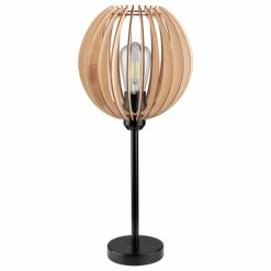 Britop Lighting Lampes à Poser Lampe De Table En Bois -Éclairage Soldes 2024 lampe de table en bois 8