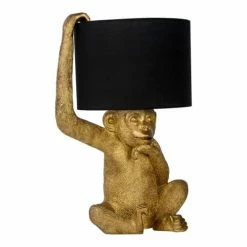 Lampea Lampes à Poser Lampe De Table En Matière Plastique Noir 45 Cm -Éclairage Soldes 2024 lampe de table en matiere plastique noir 45 cm 2