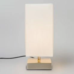 QAZQA Lampes à Poser Lampe De Table En Métal Blanc -Éclairage Soldes 2024 lampe de table en metal blanc 7