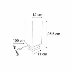 QAZQA Lampes à Poser Lampe De Table En Métal Blanc -Éclairage Soldes 2024 lampe de table en metal blanc 8