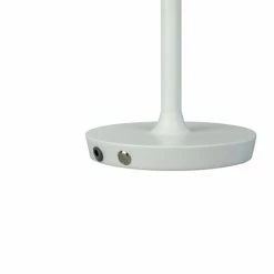 Dyberg Larsen Lampes à Poser Lampe De Table En Métal Blanc Mat Et Métal Brossé, H 30 Cm D 19,5 Cm -Éclairage Soldes 2024 lampe de table en metal blanc mat et metal brosse h 30 cm d 19 5 cm 3