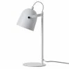 Dyberg Larsen Lampes à Poser Lampe De Table En Métal Blanc Mat, H 37 Cm D 11 Cm