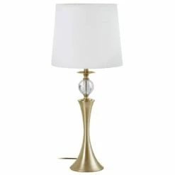 Ixia Lampes à Poser Lampe De Table En Métal Doré -Éclairage Soldes 2024 lampe de table en metal dore 6