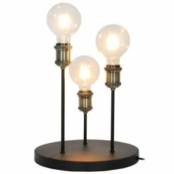 Sampa Helios Lampes à Poser Lampe De Table En Métal Noir -Éclairage Soldes 2024 lampe de table en metal noir 10