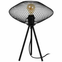 Lucide Lampes à Poser Lampe De Table En Métal Noir -Éclairage Soldes 2024 lampe de table en metal noir 2