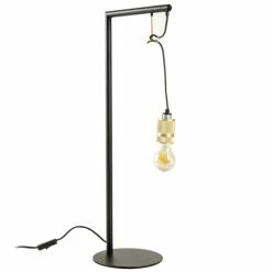 Sampa Helios Lampes à Poser Lampe De Table En Métal Noir -Éclairage Soldes 2024 lampe de table en metal noir 20