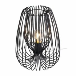 Keria Lampes à Poser Lampe De Table En Métal Noir -Éclairage Soldes 2024 lampe de table en metal noir 38