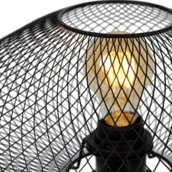 Lucide Lampes à Poser Lampe De Table En Métal Noir -Éclairage Soldes 2024 lampe de table en metal noir 5