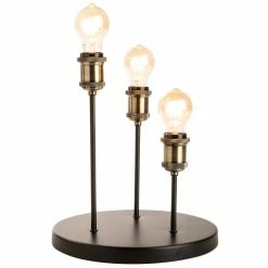 Sampa Helios Lampes à Poser Lampe De Table En Métal Noir