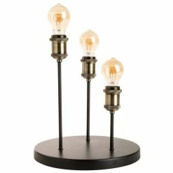 Sampa Helios Lampes à Poser Lampe De Table En Métal Noir -Éclairage Soldes 2024 lampe de table en metal noir 9