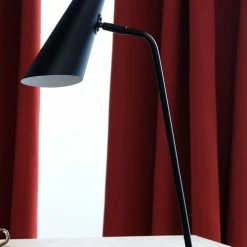 Dyberg Larsen Lampes à Poser Lampe De Table En Métal Noir Mat , H 55 Cm D 22 Cm -Éclairage Soldes 2024 lampe de table en metal noir mat h 55 cm d 22 cm 2