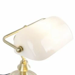 QAZQA Lampes à Poser Lampe De Table En Verre Doré -Éclairage Soldes 2024 lampe de table en verre dore 2