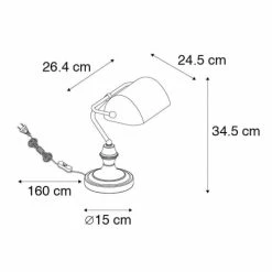 QAZQA Lampes à Poser Lampe De Table En Verre Doré/laiton -Éclairage Soldes 2024 lampe de table en verre dore laiton 2