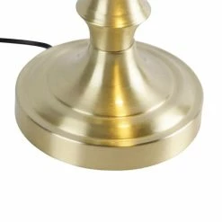 QAZQA Lampes à Poser Lampe De Table En Verre Doré/laiton -Éclairage Soldes 2024 lampe de table en verre dore laiton 5