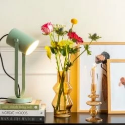 Present Time Lampes à Poser Lampe De Table Gris Rose H41,5cm -Éclairage Soldes 2024 lampe de table gris rose h41 5cm 2