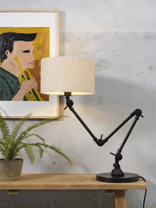 It's About Romi Lampes à Poser Lampe De Table Noire Flexible Et Abat-jour Gris Clair H100cm 4 It's About Romi Lampes à Poser Lampe De Table Noire Flexible Et Abat-jour Gris Clair H100cm – Image 2