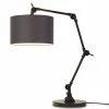 It's About Romi Lampes à Poser Lampe De Table Noire Flexible Et Abat-jour Gris Foncé H100cm -Éclairage Soldes 2024 lampe de table noire flexible et abat jour gris fonce h100cm