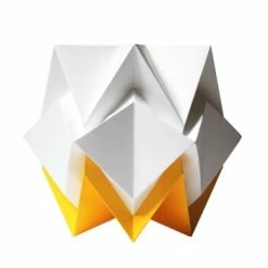 Tedzukuri Atelier Lampes à Poser Lampe De Table Origami Bicolore En Papier Taille M -Éclairage Soldes 2024 lampe de table origami bicolore en papier taille m 11