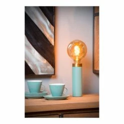 Lampea Lampes à Poser Lampe De Table Vintage En Métal Turquoise Ø 6 Cm -Éclairage Soldes 2024 lampe de table vintage en metal turquoise oe 6 cm 3