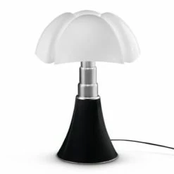 Martinelli Luce Lampes à Poser Lampe Ampoules LED Pied Télescopique Noir H66-86cm -Éclairage Soldes 2024 lampe dimmer led pied telescopique noir h66 86cm