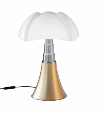 Martinelli Luce Lampes à Poser Lampe Dimmer LED Pied Télescopique Or H50-62cm 5 Martinelli Luce Lampes à Poser Lampe Dimmer LED Pied Télescopique Or H50-62cm – Image 3