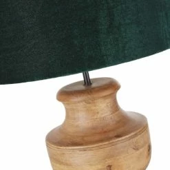 Maisons Du Monde Lampes à Poser Lampe En Bois De Manguier Et Abat-jour En Velours Noir H64 -Éclairage Soldes 2024 lampe en bois de manguier et abat jour en velours noir h64 1000 10 21 226382 4